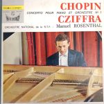 Frédéric Chopin, Gyorgy Cziffra, Orchestre National De La R.T.F. : Manuel Rosenthal - Concerto Pour Piano Et Orchestre N° 1 (LP)