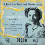 Kathleen Ferrier With Sir Adrian Boult Conducting London Philharmonic Orchestra - A Recital Of Bach And Handel Arias (LP, Mono)