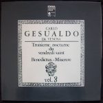 Carlo Gesualdo, Deller Consort, Alfred Deller - Troiseme Nocturne Du Vendredi Saint Benedictus - Miserere (LP, Album)