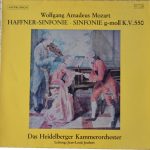Wolfgang Amadeus Mozart - Heidelberger Kammerorchester, Jean-Louis Joubert - Haffner-Sinfonie • Sinfonie G-moll K.V.550 (LP)