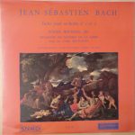 Johann Sebastian Bach / Roger Bourdin, Kammerorchester Des Saarländischen Rundfunks, Saarbrücken Dirigé Par Karl Ristenpart - Suites Pour Orchestre No. 1 Et 2 (LP)