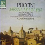 Giacomo Puccini - José Carreras, Hermann Prey, The Ambrosian Singers / Philharmonia Orchestra, Claudio Scimone - Messa Di Gloria (LP)