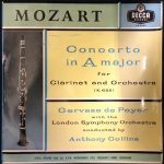Mozart*, Gervase de Peyer With The London Symphony Orchestra Conducted By Anthony Collins (2) - Concerto In A Major For Clarinet And Orchestra (10")