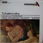 Pyotr Ilyich Tchaikovsky, Wiener Philharmoniker, Jean Martinon - Symphony No. 6 In B Minor (Pathetique) (LP, RP)