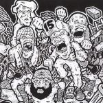 Various - The Black 'n White Double EP (2x7", EP, Comp)