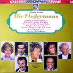 Johann Strauss Jr., Anneliese Rothenberger, Dietrich Fischer-Dieskau, Nicolai Gedda, Renate Holm, Brigitte Fassbaender, Adolf Dallapozza, Walter Berry, Wiener Symphoniker , Dirigent Willi Boskovsky - Die Fledermaus (Grosser Querschnitt) (LP, Album, Quad)