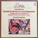 Anton Webern, Quartetto Italiano - Complete Music For String Quartet (LP)