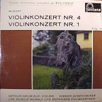 Wolfgang Amadeus Mozart, Arthur Grumiaux - Violinkonzert Nr.4 / Violinkonzert Nr.1 (LP, Mono)