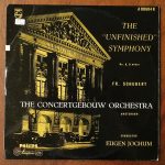 Fr. Schubert*, Eugen Jochum, The Concertgebouw Orchestra* - The "Unfinished" Symphony No. 8, B Minor (10")