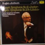 Wolfgang Amadeus Mozart, Joseph Haydn, Boston Symphony Orchestra, London Philharmonic Orchestra, Eugen Jochum - Symphonie No.41 »Jupiter« / Symphonie No.104 »London« (LP)