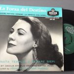 Giuseppe Verdi / Renata Tebaldi & Cesare Siepi With Coro dell'Accademia Nazionale di Santa Cecilia And Orchestra dell'Accademia Nazionale di Santa Cecilia, Francesco Molinari-Pradelli - La Forza Del Destino (7", EP)