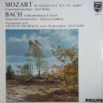 Wolfgang Amadeus Mozart, Johann Sebastian Bach, Karl Böhm, Concertgebouworkest, Szymon Goldberg, Netherlands Chamber Orchestra, Arthur Grumiaux, Léon Guller - 41e Symfonie in C K.V. 551 "Jupiter" - 3e Brandenburgse Concert - Vioolconcert in E (LP, Comp, Mono)