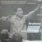Eduard van Beinum Conducting Concertgebouworkest, Johannes Brahms - Symphony No. 3 In F Major Op. 90 (10")