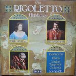 Giuseppe Verdi, Sherrill Milnes, Joan Sutherland, Luciano Pavarotti, London Symphony Orchestra, Richard Bonynge - Rigoletto - Highlights (LP, Album)