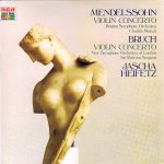 Jascha Heifetz, Charles Munch, Sir Malcolm Sargent - Mendelssohn Violin Concerto Op. 64 - Bruch Violin Concerto Op. 26 (LP, Comp)