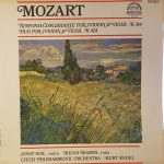 Wolfgang Amadeus Mozart – Josef Suk, Milan Škampa, The Czech Philharmonic Orchestra / Kurt Redel - Sinfonia Concertante For Violin & Viola, K 364 - Duo For Violin & Viola, K 424 (LP, RE)