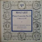 Wolfgang Amadeus Mozart, Grant Johannesen, Nederlands Philharmonisch Orkest, Otto Ackermann - Piano Concerto No. 24 C Minor, K 491 (10", Mono)