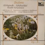 Johannes Brahms, Aafje Heynis, Wolfgang Sawallisch - Altrhapsodie - Schicksallied (LP)