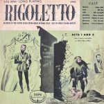 Coro Del Teatro Eliseo And Orchestra Del Teatro Eliseo - Rigoletto Acts I & II (10", Mono)