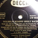Wilhelm Kempff - Wilhelm Kempff Spielt Johann Sebastian Bach (10", Mono)
