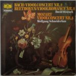 Bach*, Beethoven*, Mozart*, David Oistrach, Wolfgang Schneiderhan - Vioolconcert Nr. 2 / Vioolromance Nr. 2 / Vioolconcert Nr. 5 (LP, Comp, RE)