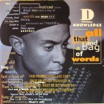 D-Knowledge - All That And A Bag Of Words (CD, Album)