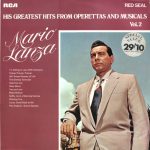 Mario Lanza - His Greatest Hits From Operettas And Musicals Vol. 2 (LP, Comp)