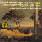 Beethoven* / Schubert* - Berliner Philharmoniker • Lorin Maazel - Beethoven: Symphony Nr.5 / Schubert: Symphony Nr.8 »Unvollendete« (LP, RE)