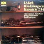 J.S. Bach* - Adolf Scherbaum - Aurèle Nicolet - Festival Strings Lucerne - Rudolf Baumgartner - Brandenburgische Konzerte Nr. 2•3•5 (LP, Album, RE)