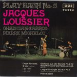 Jacques Loussier, Christian Garros, Pierre Michelot - Play Bach No.5 (LP, RE)