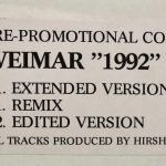 Hirsh - Weimar 1992 (12", Promo)