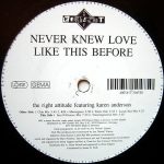 The Right Attitude Feat. Karen Anderson - Never Knew Love Like This Before (12")