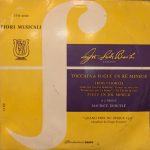J.S.Bach*, Maurice Duruflé - Toccata & Fugue En Ré Mineur - Trois Chorals - Fugue En Sol Mineur  (10", Mono)