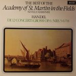 Händel* – Academy of Saint Martin-in-the-Fields*, Neville Marriner* - De 12 Concerti Grossi Op. 6 ·Nrs. 5-6-7-8 (LP)