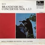 Bach* - Basle Chamber Orchestra*, Paul Sacher - Brandenburg Concertos Nos. 1, 2, 3 (LP, Mono)