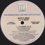 Boyz II Men - Let It Snow (12", Single, Promo)