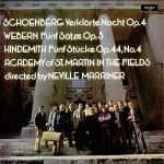 Schoenberg* / Webern* / Hindemith*, Academy Of St. Martin In The Fields* Directed By Neville Marriner* - Verklärte Nacht Op. 4 / Fünf Sätze Op. 5 / Fünf Stücke Op. 44, No. 4 (LP)