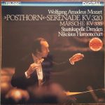 Wolfgang Amadeus Mozart - Staatskapelle Dresden, Nikolaus Harnoncourt - Posthorn Serenade KV 320 - Märsche KV 335 (LP, Gat)
