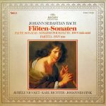 Johann Sebastian Bach - Aurèle Nicolet • Karl Richter • Johannes Fink (2) - Flöten-Sonaten = Flute Sonatas = Sonates Pour Flûte ∙ BWV 1033-1035 / Partita BWV 1013 (Vol. 2) (LP, Album)