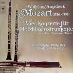 Wolfgang Amadeus Mozart - Philadelphia Orchester* • Eugene Ormandy - Vier Konzerte Für Holzblasinstrumente (Oboe, Flöte, Klarinette, Fagott) (2xLP, Comp)