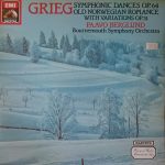 Grieg*, Paavo Berglund, Bournemouth Symphony Orchestra - Symphonic Dances, Op. 64 / Old Norwegian Romance With Variations Op. 51 (LP)