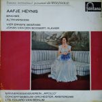 Johannes Brahms, Aafje Heynis, Concertgebouworkest, Eduard van Beinum, Koninklijke Mannenzangvereniging "Apollo", Johan van den Boogert - Altrhapsodie | Vie Ernste Gesänge (LP, Mono)