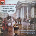Sir Edward Elgar - London Philharmonic Orchestra, London Symphony Orchestra, Sir Adrian Boult - Serenade Voor Strijkers / Enigma Variaties / Pomp And Circumstance Marsen Nrs 1 En 4 (LP, Comp)