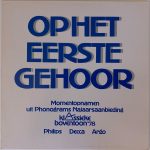 Various - OP HET EERSTE GEHOOR (LP)