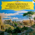 Schubert*, Mendelssohn*, Philharmonia Orchestra, Giuseppe Sinopoli - Symphonie No.8 "Unvollendete" /  Symphonie No.4 "Italienische" (LP)