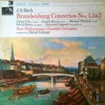 J.S. Bach* - Carlos Villa (2), Gareth Morris (2), Michael Winfield, David Mason (2), Raymond Leppard, New Philharmonia Chamber Orchestra, David Littaur - Brandenburg Concertos Nos. 1, 2 & 3 (LP)
