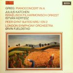Grieg* - Julius Katchen, Israëlisch Filharmonisch Orkest*, István Kertesz*, London Symphony Orchestra, Øivin Fjeldstad - Pianoconcert In A / Peer Gynt Suites Nrs. 1 En 2 (LP, Comp)