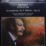 Richard Strauss, Slovak Philharmonic Orchestra, Michael Halász - Symphony In F Minor, Op. 12 (LP, Album)