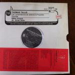 Thomas Tallis, Deller Consort, Alfred Deller - Les Lamentations de Jérémie Le Prophète (LP, Promo)