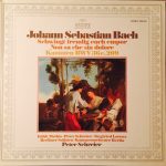 Johann Sebastian Bach - Edith Mathis, Peter Schreier, Siegfried Lorenz, Berliner Solisten, Kammerorchester Berlin - Schwingt Freudig Euch Empor / Non Sa Che Sia Dolore / Kantaten BWV 36c (LP)
